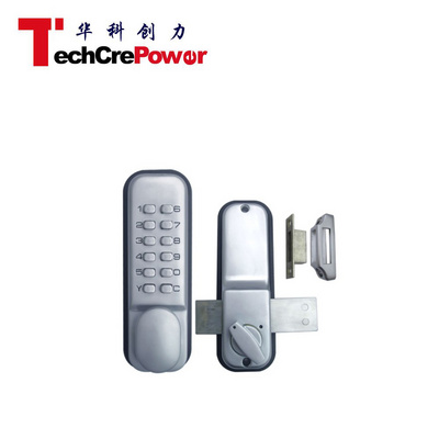 F258A Push button mechanical keyless code locks for glass door lock