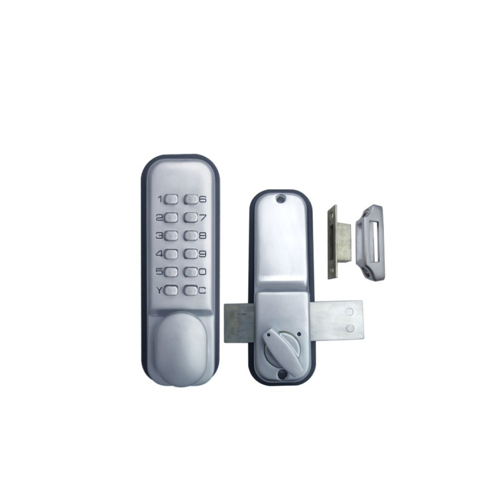 F258A Push button mechanical keyless code locks for glass door lock