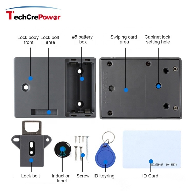 CL-131 Electronic Cam Locks Digital Mini Small RFID Invisible Hidden Cabinet Drawer Door Lock For Home Office furniture Locker