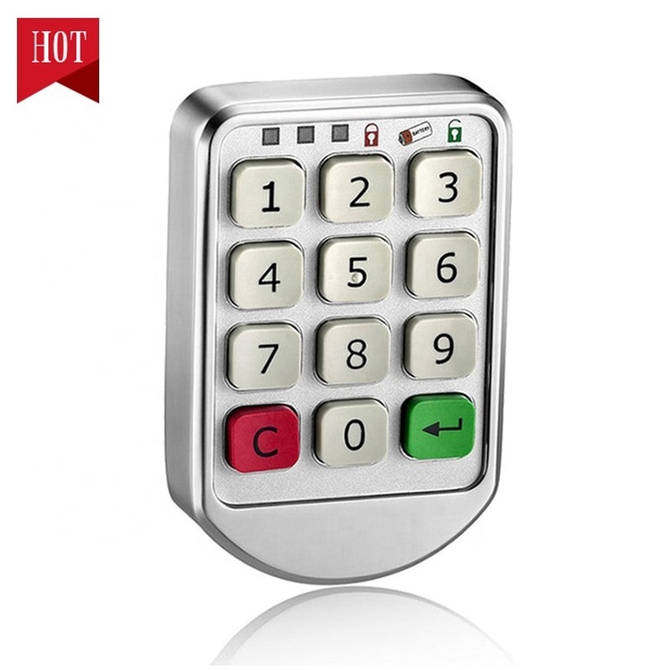 Security electronic keyless digital code keypad password Locker cabinet drawer lock for office file and gym