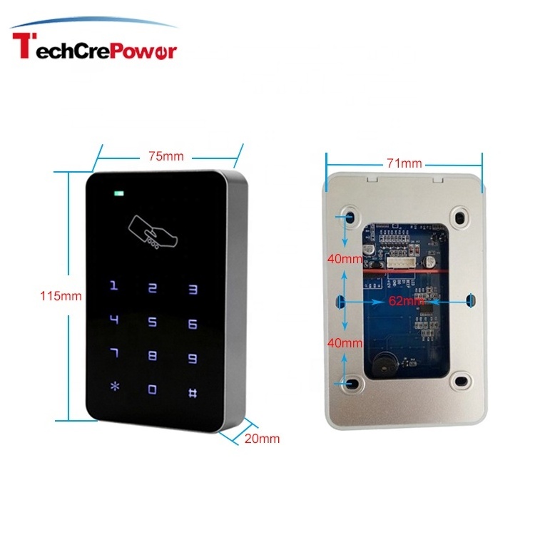 Plastic RFID 125KHz Touch Screen keypad Standalone Access Control Systems Products Access Card Reader