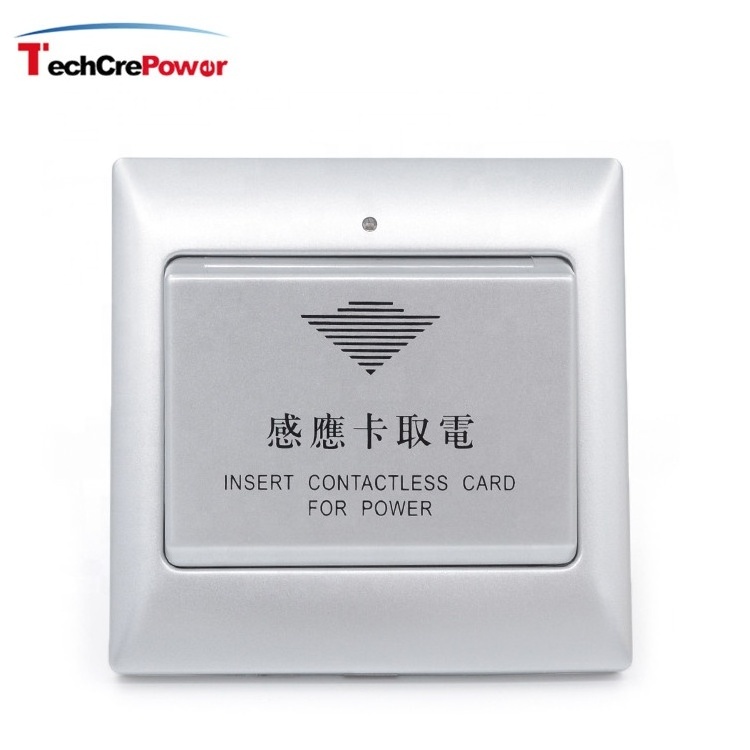 Hotel Room Door Electrical 125Khz or 13.56Mhz RFID Key Card Electricity Current Saver Energy Saving Switch