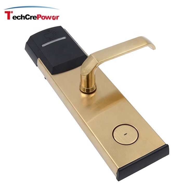 E102 stainless steel case intelligent sdk key tag IC card RFID smart electronic door lock hotel