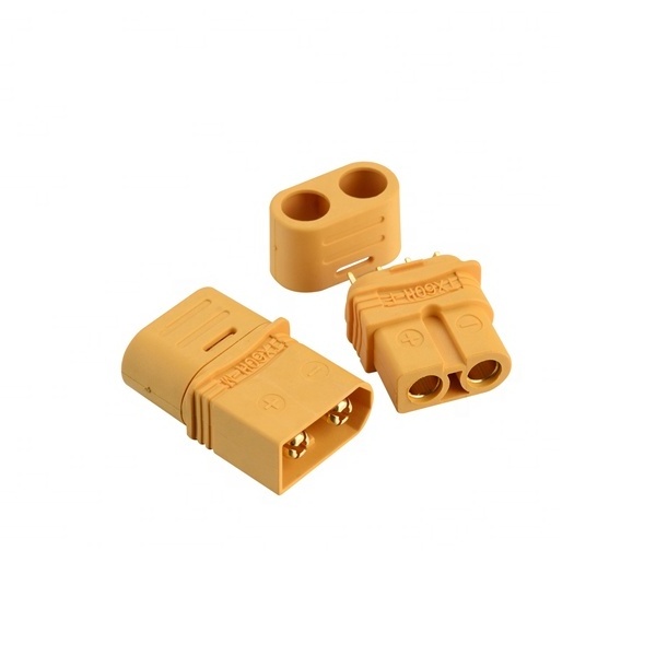 Factory wholesale UL gold-plated banana plug safety protective sleeve custom welding wire connector xt60h