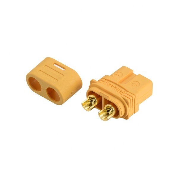 Factory wholesale UL gold-plated banana plug safety protective sleeve custom welding wire connector xt60h