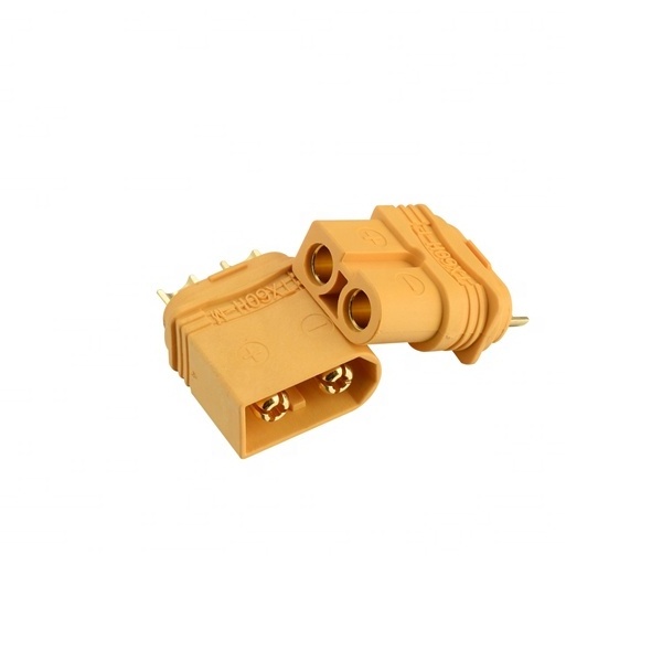 Factory wholesale UL gold-plated banana plug safety protective sleeve custom welding wire connector xt60h