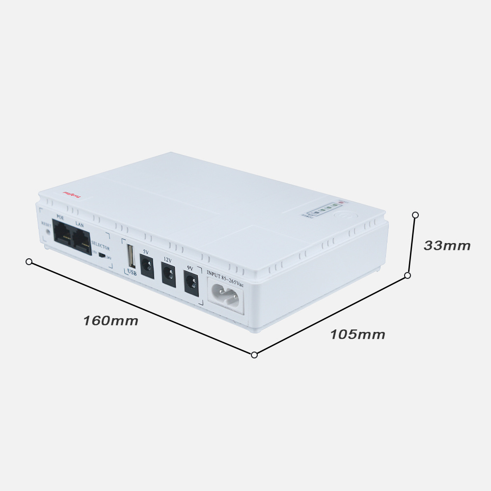 Mini UPS Factory Direct 18W output DC Wifi Router UPS 12v Lithium Battery