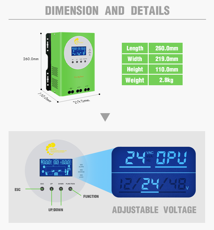 Auto Setting 48V 60V 72V 96V 60A Price MPPT Solar Charge Controller