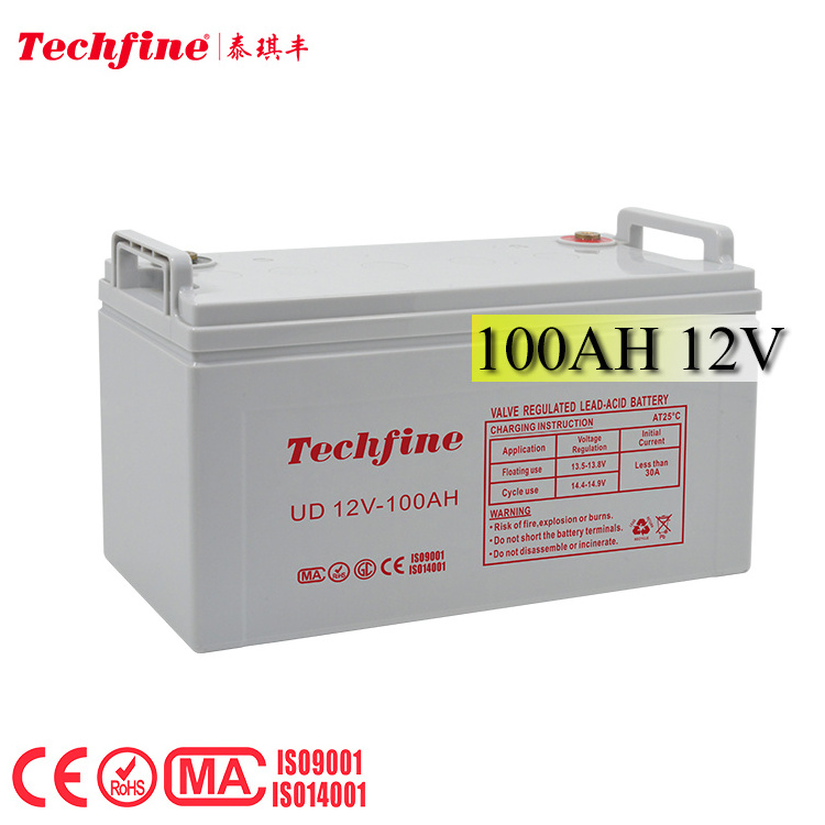 Rechargeable 2V 6V 50AH AGM Solar Battery Sealed Lead Acid GEL Deep Cycle 12V 100AH 200AH 250AH for Home Solar System