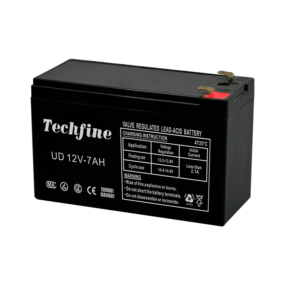 Techfine  Lead Acid Solar Battery 12V 7AH 9AH 12AH 17AH no Maintenance Low Self Discharge high efficient