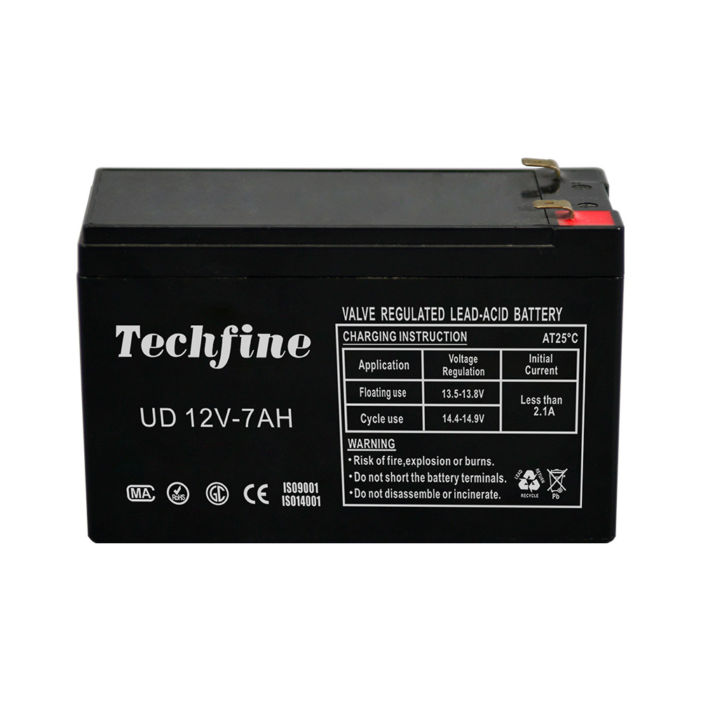 Techfine  Lead Acid Solar Battery 12V 7AH 9AH 12AH 17AH no Maintenance Low Self Discharge high efficient