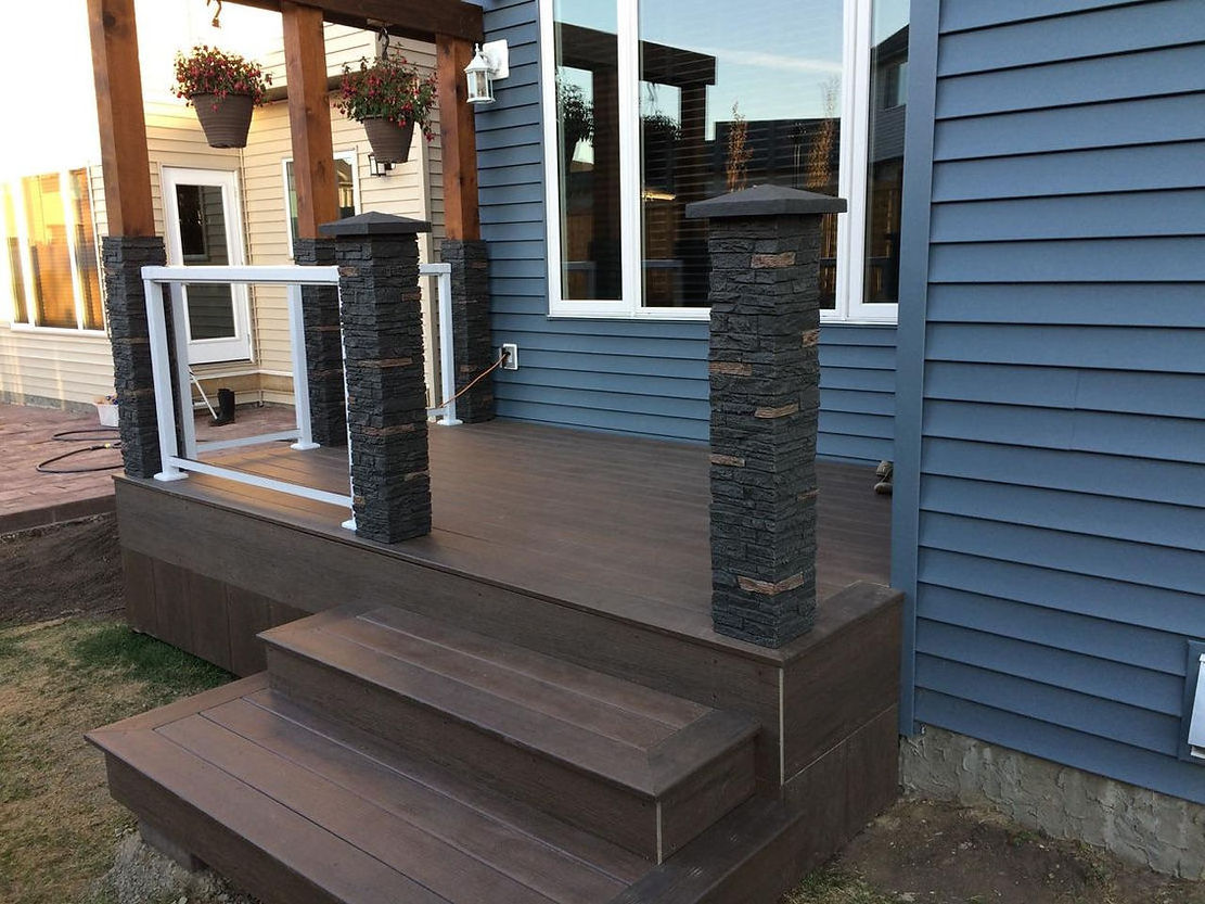 Natural RUNDLE RIDGE Slate Stone Column and Pillar