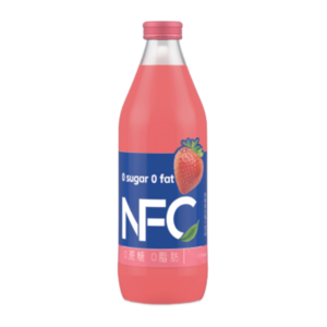 1000ml 0 sugar 0 fat 100% NFC strawberry flavored juice bottling OEM  Private label juice drink filling