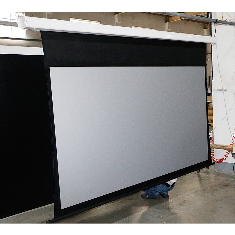 MIGO 120 inch electric motor projector screen high gain fabric electric motorized projection screen