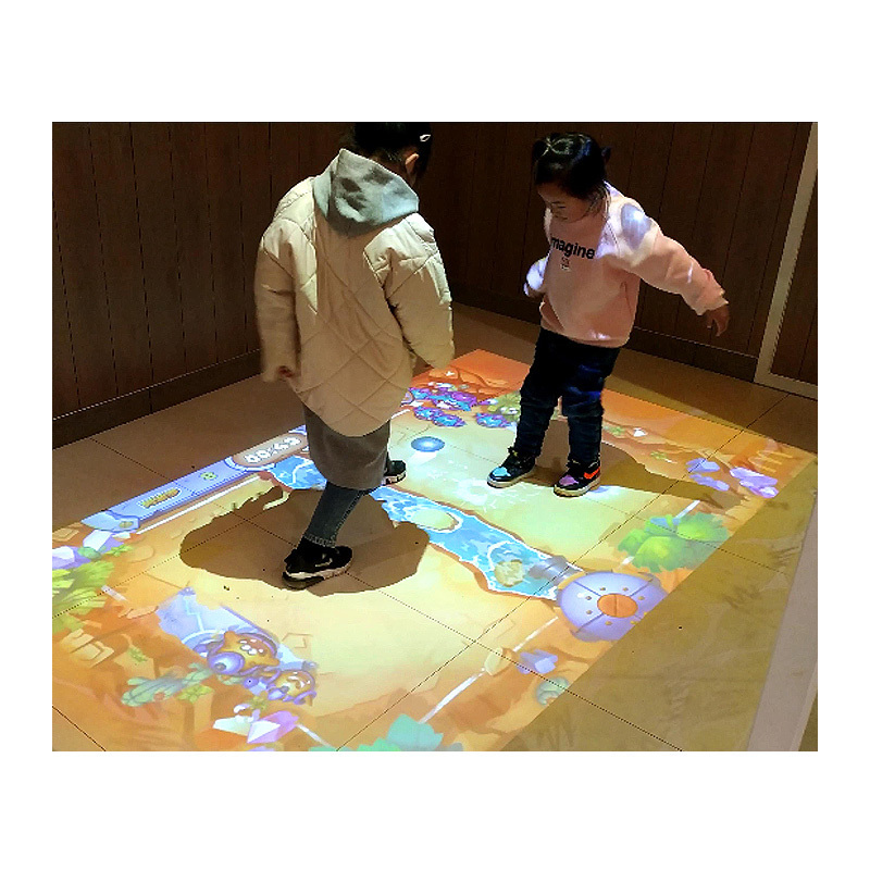 Indoor Playground Interactive Floor Projection System Ground Projection Interactive Simulation Machine