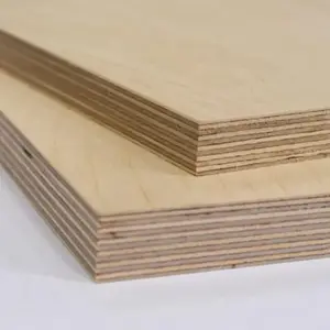 Wholesale 18mm Wood Veneer Plywood Sheet 4x8ft Birch Plywood