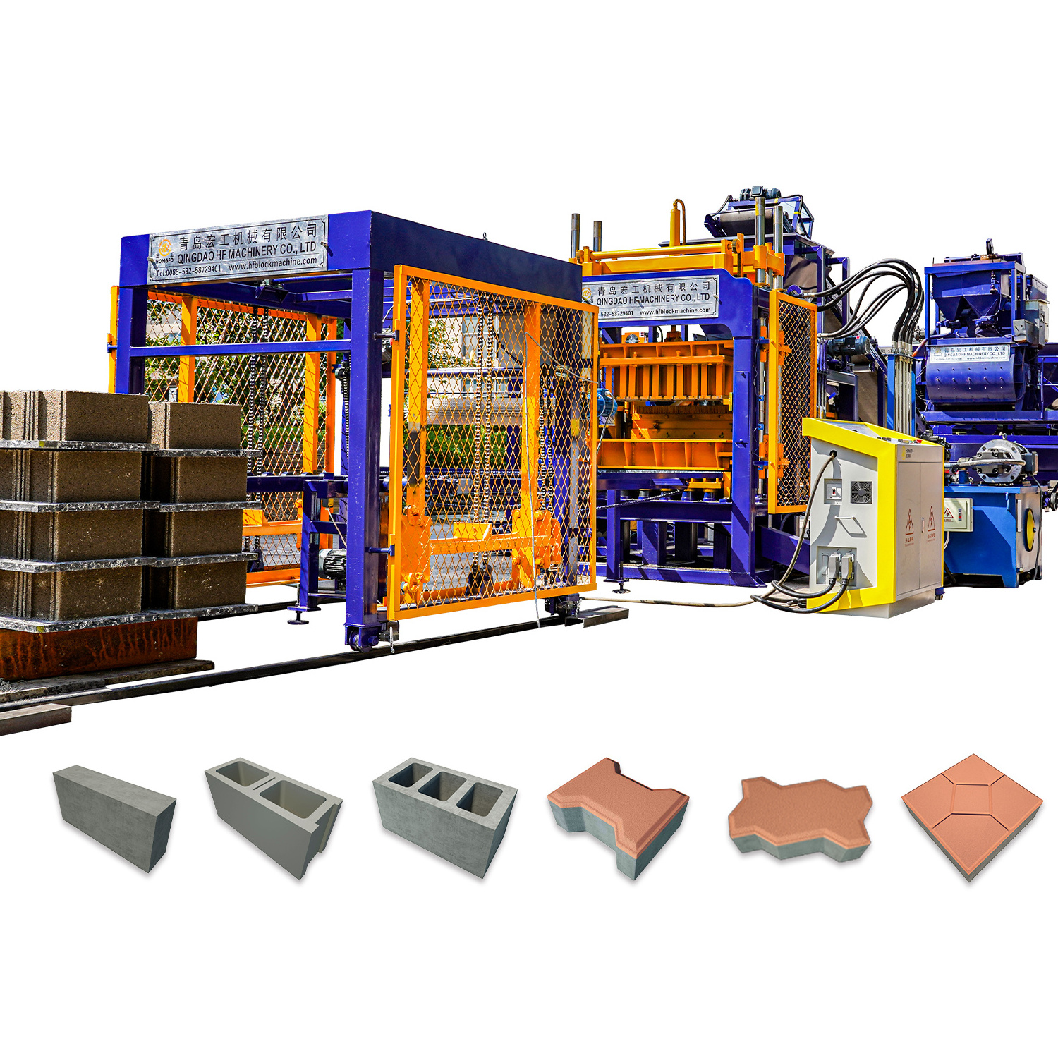 Hot selling QT5-15 custom block building machine forming brick hollow block machine