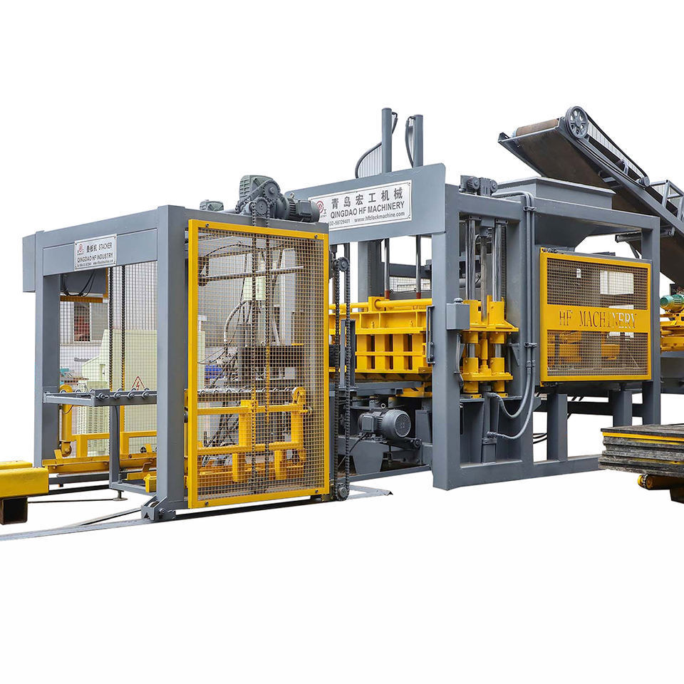 Qingdao HF concrete cement block machine price interlocking manual brick making machinery