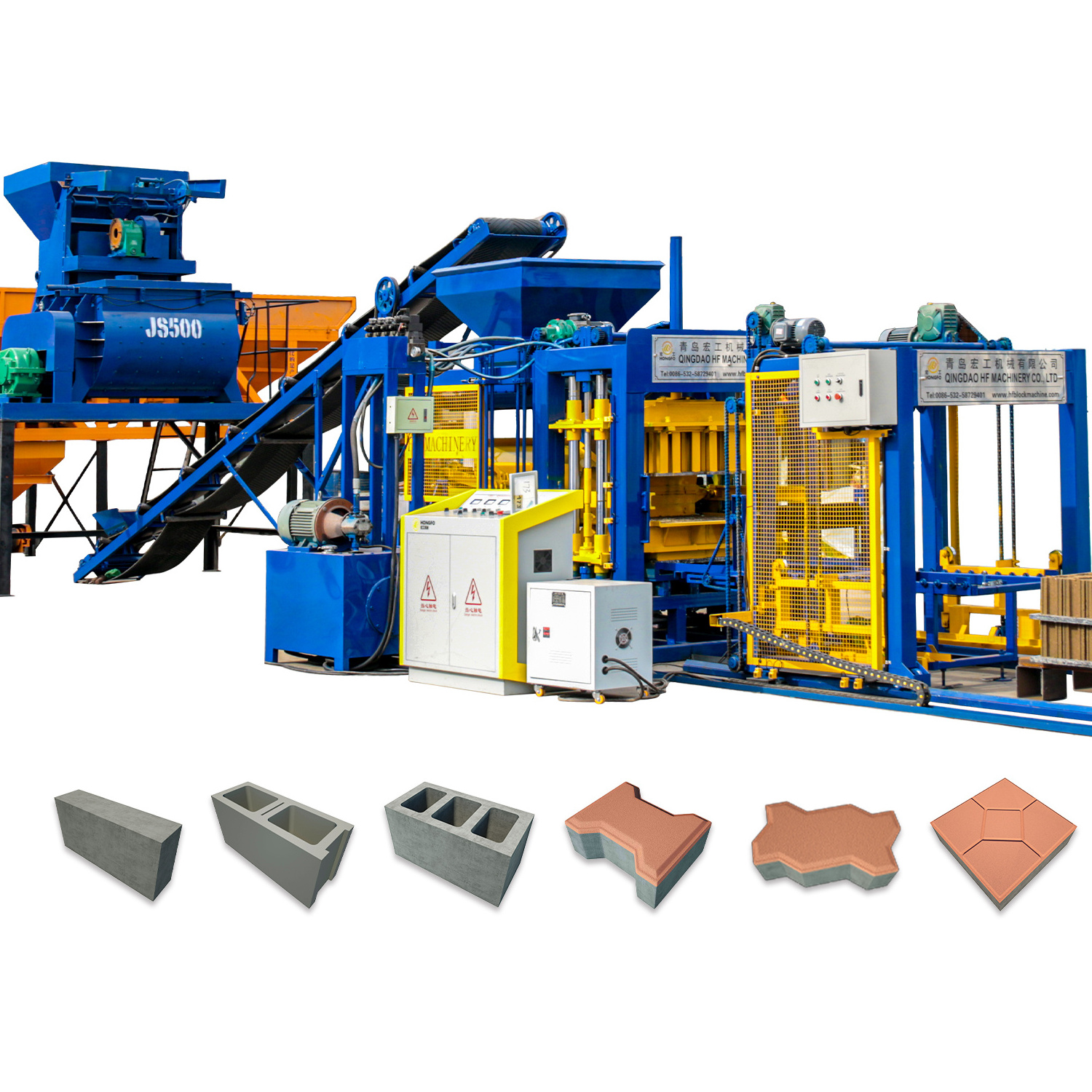 Hot selling QT5-15 custom block building machine forming brick hollow block machine