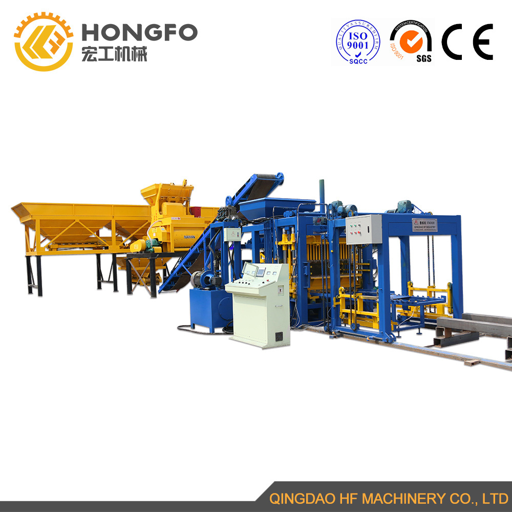 QT5-15 Automatic Hydraulic Block Moulding Machinery Concrete Hollow Brick Making Machine with Factory Price