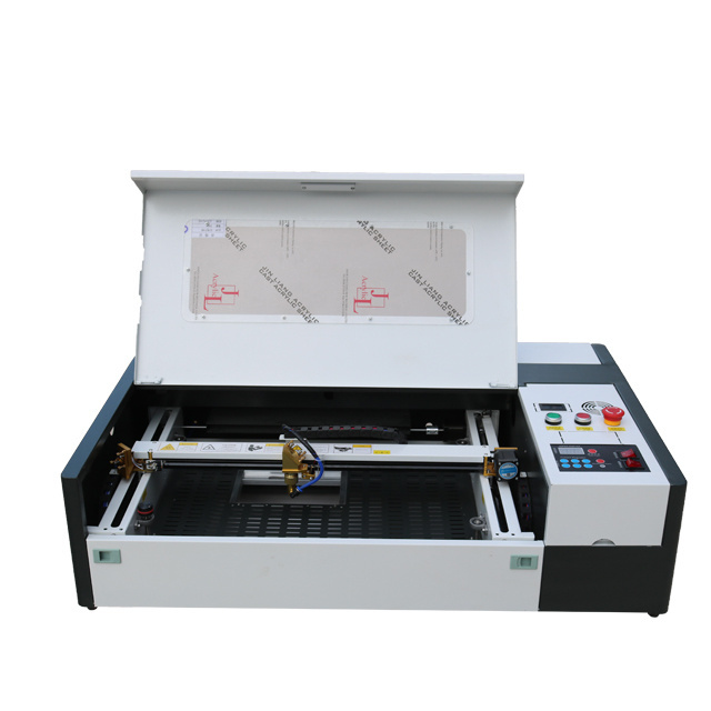 mini 40w/50w laser cutting machine 3050 co2 rubber stamp making laser engraving machine for photo/crystal