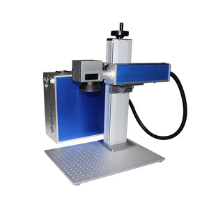 New Split Type Fiber Laser Marking Machine for Metal Industry Controlled EZCAD Software Supports AI LAS DXF DST DWG BMP Formats