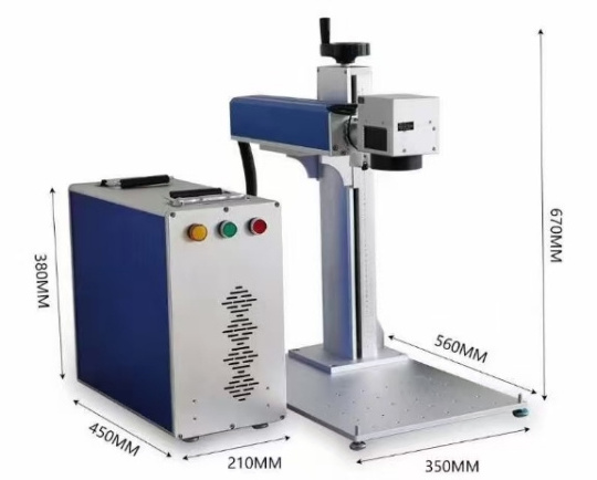 Industrial Efficient co2 galvo laser marking machine 20w to 100w Mopa For Color Marking with EZCAD Control Software