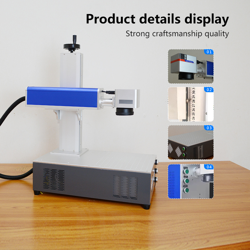 Carbon dioxide laser marking machine engraving machine 20W50W60W pencil, rubber, and wooden products high-precision marking