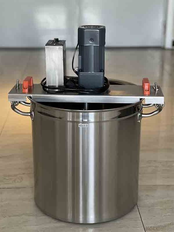 stainless steel steam jacketed jam cooking pot/sugar jacket kettle with agitator/fruit jam cooker mixer for sale