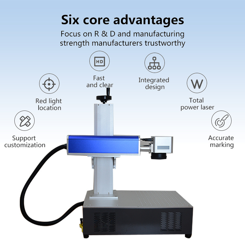 Carbon dioxide laser marking machine engraving machine 20W50W60W pencil, rubber, and wooden products high-precision marking