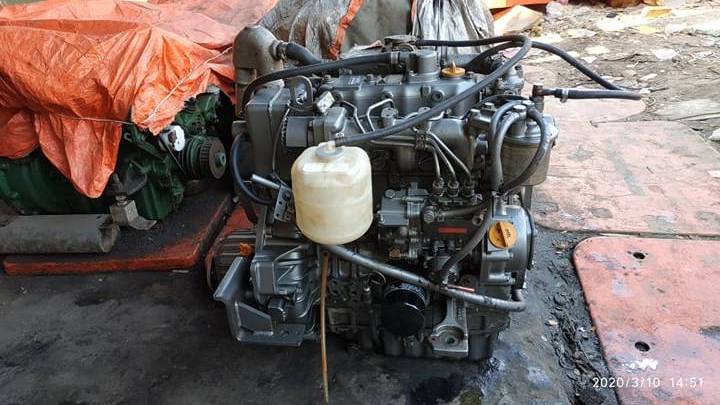 3 cylinders Boat engine Yan mar 3JH25A inboard marine diesel sea water cooling electric starting 25hp motor for sale