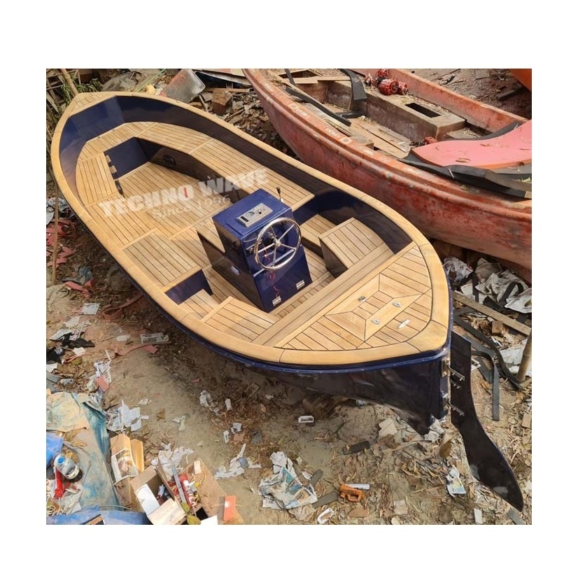 Luxury wooden design Yacht quality pleasure boat as Dutch Sloep barche top quality fiberglass hull with modern fittings facility