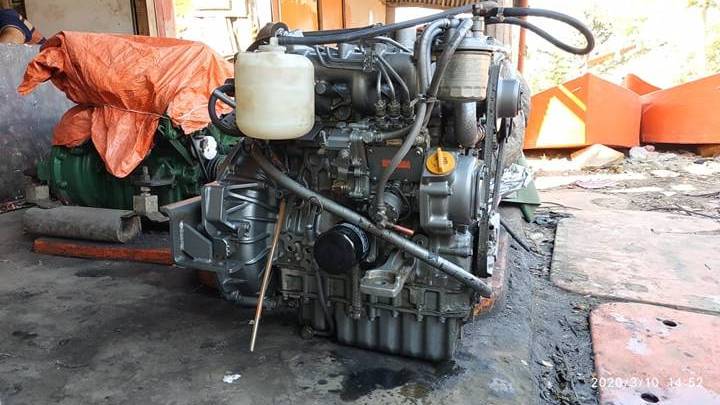 3 cylinders Boat engine Yan mar 3JH25A inboard marine diesel sea water cooling electric starting 25hp motor for sale