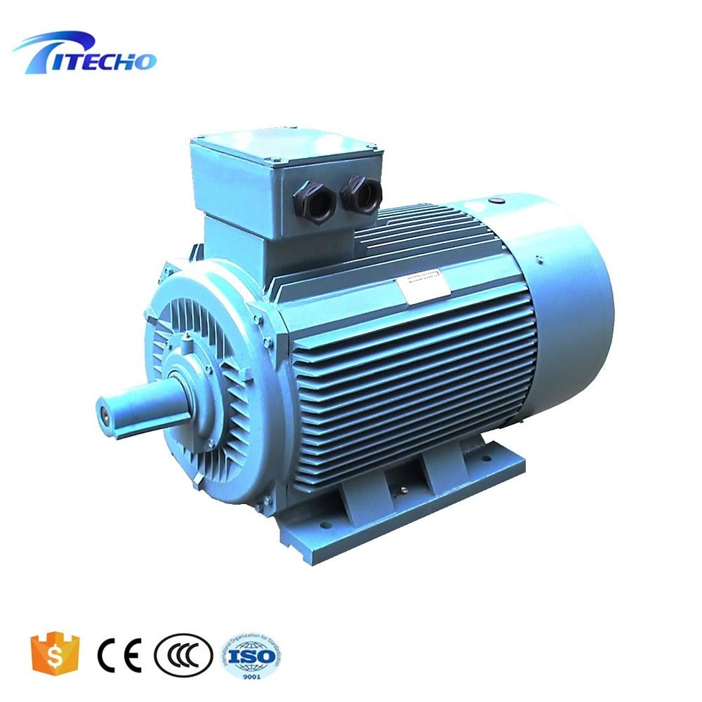 Asynchronous Y2-132S2-2 7.5kw 10hp Electric AC Washing Machine Motor Three Phase Fan Cover