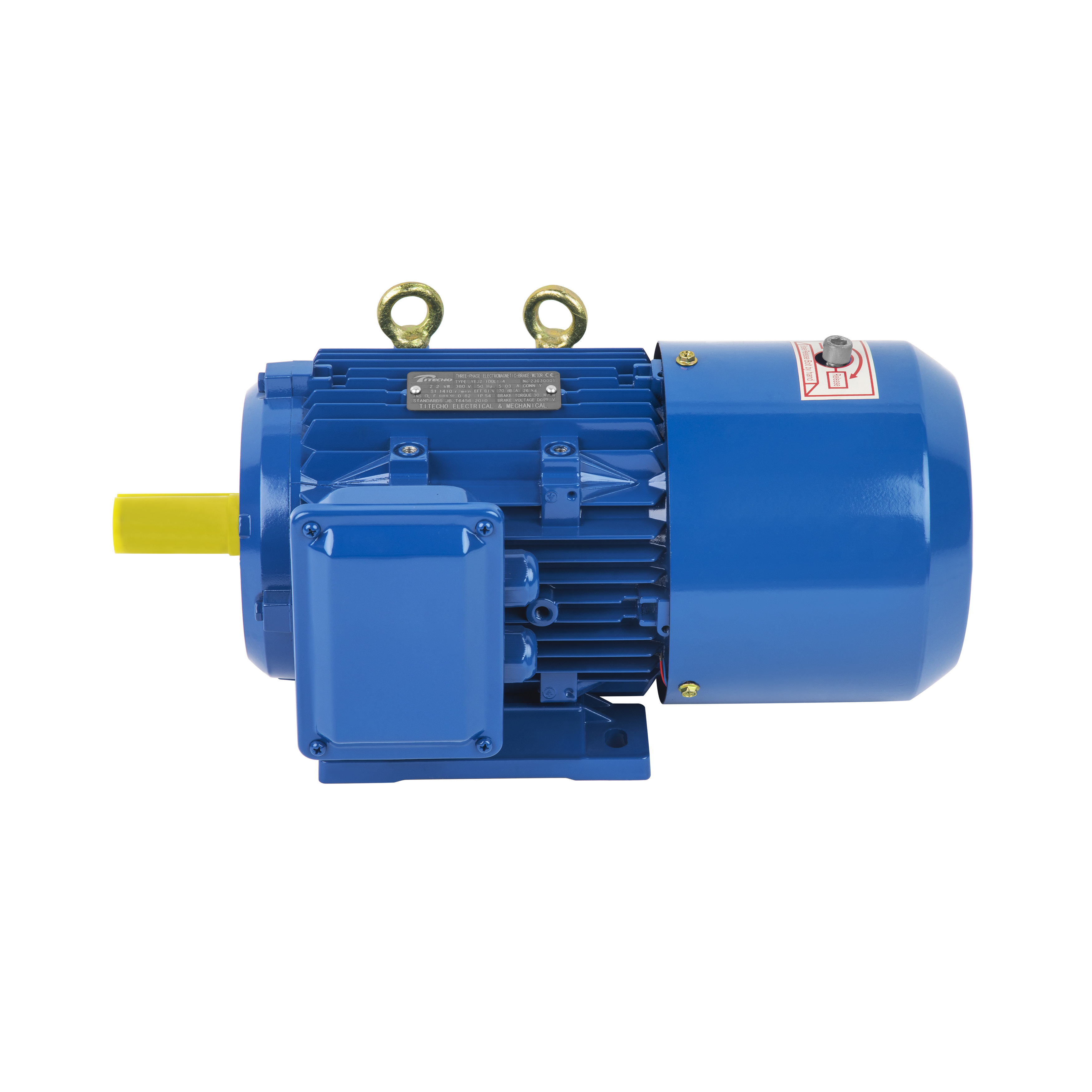 Asynchronous 1.1kw 1380rpm YEJ2-90S-4 Electromagnetic Brake Three Phase Motor