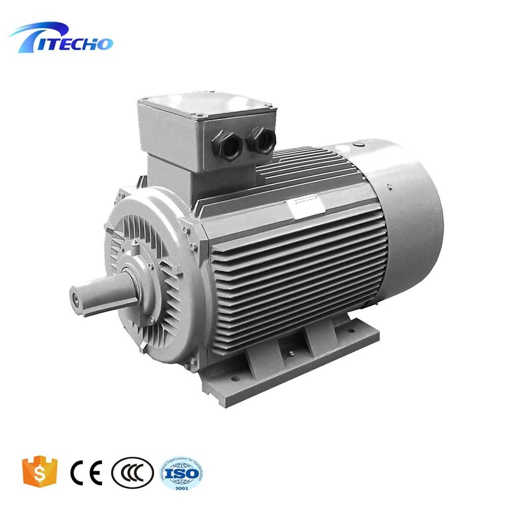 Asynchronous Y2-132S2-2 7.5kw 10hp Electric AC Washing Machine Motor Three Phase Fan Cover