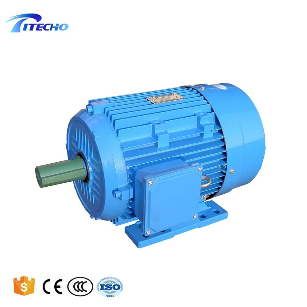 Asynchronous Y2-132S2-2 7.5kw 10hp Electric AC Washing Machine Motor Three Phase Fan Cover