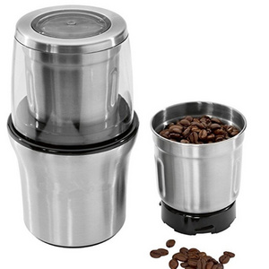 200W Double Cups Coffee Mill Automatic Household Electric Coffee Grinder stainless steel portable coffee grinder