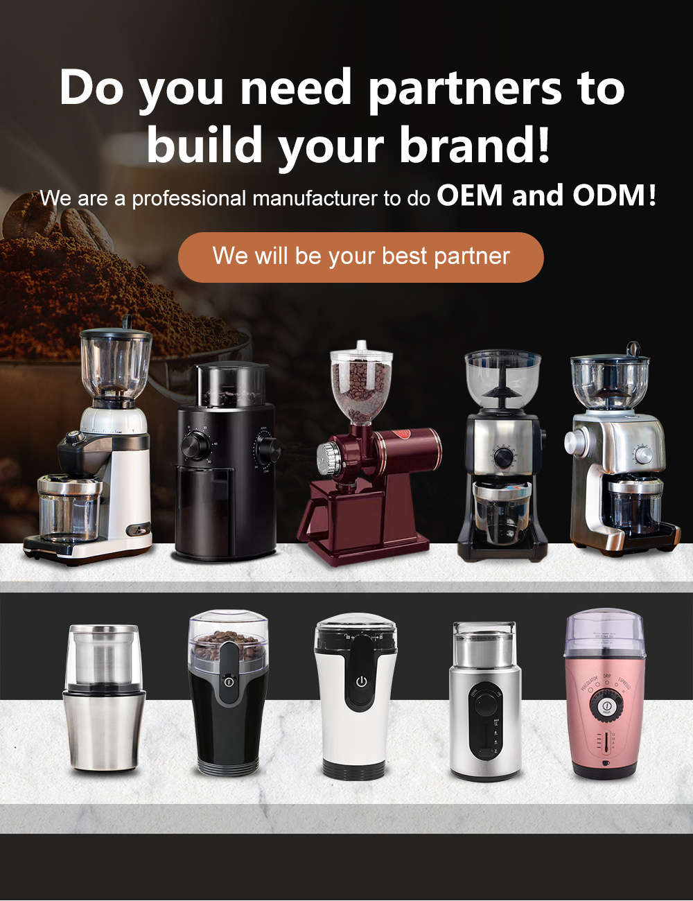 200W Double Cups Coffee Mill Automatic Household Electric Coffee Grinder stainless steel portable coffee grinder