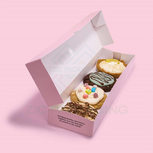 Wholesale Custom Pastry Box Cookie Box With Logo Packaging Box For Cookie macaroon sweet Bakery Packaging