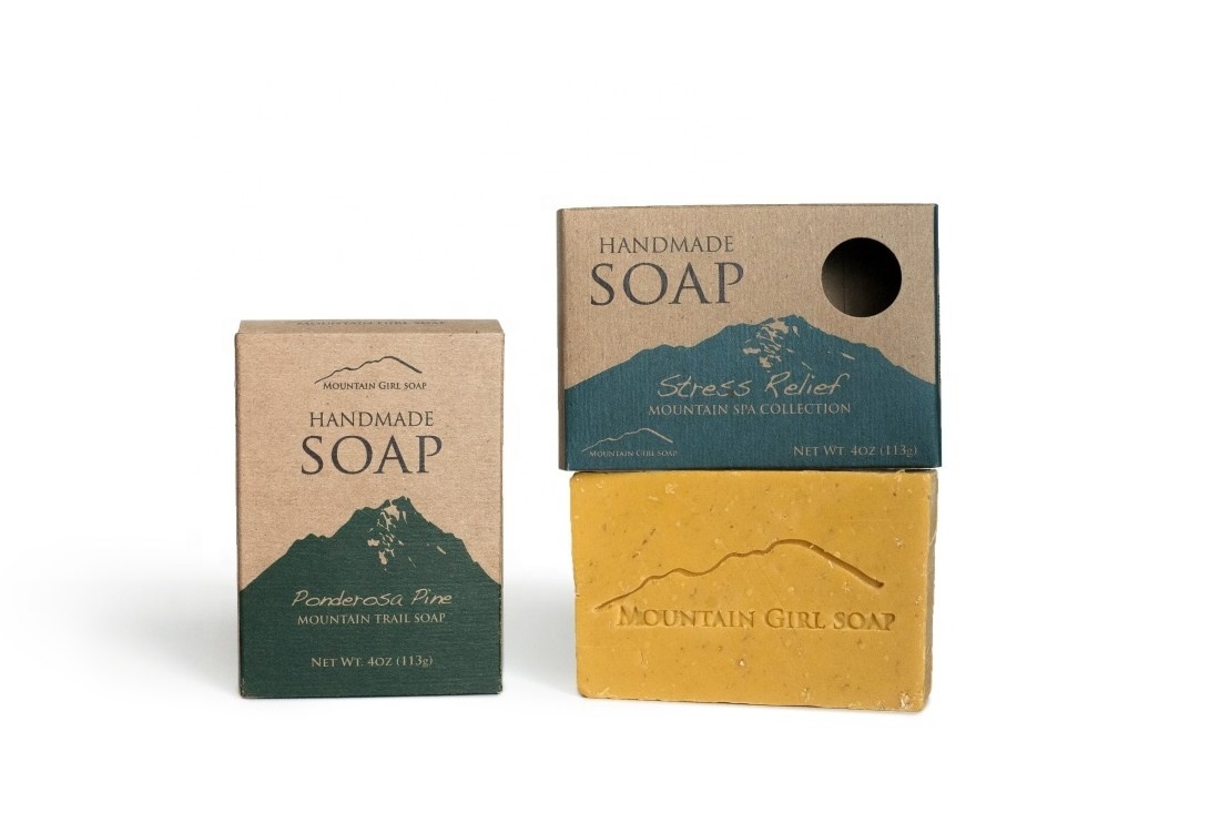 High Quality Luxury Custom Small Printed Packaging Recycled Homemade Orange Soap Kraft Paper Pacgkage Box