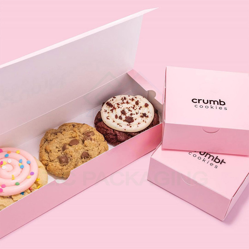 Wholesale Custom Pastry Box Cookie Box With Logo Packaging Box For Cookie macaroon sweet Bakery Packaging