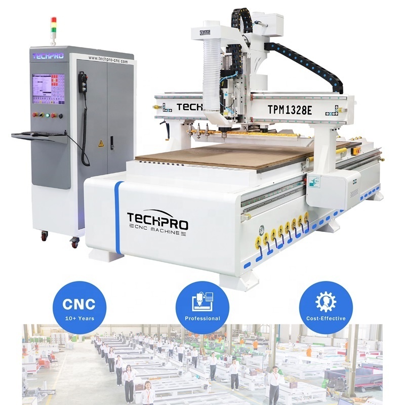 Customized High Precision ATC CNC Router Machine  with automatic tool changer 12 piece for wood door cabinet