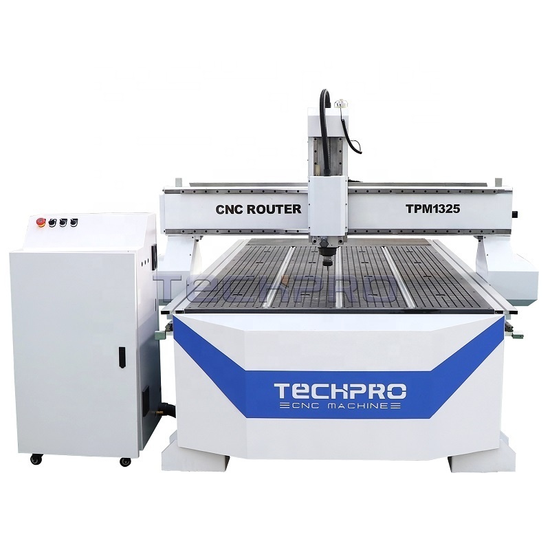 Jinan TechPro TPM1325 High Quality 3 Axis CNC Router Stone Wood Cutting Carving Machine for Woodworking