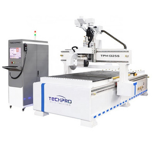 China Techpro 4 axis CNC Router MDF Playwood Bridge Saw Wood CNC Saw Cutting Machine with good price