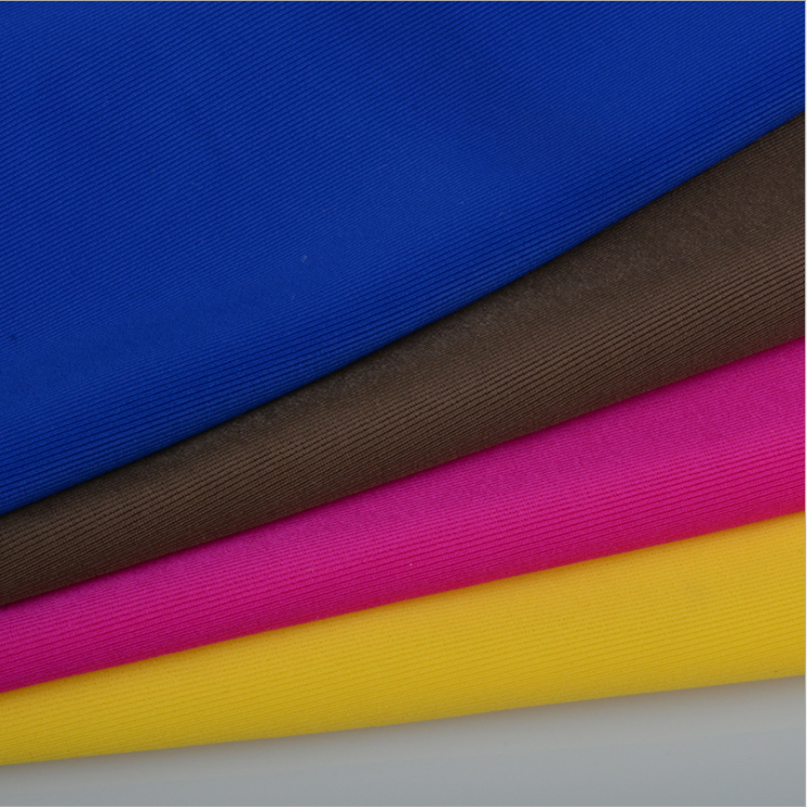 Anti UV 4 way stretch 82 polyamide 18 elastane single jersey lycra swimwear fabric with good color fastness