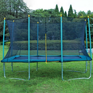 10x10 16x16 10x17ft Stable Strong Kids And Adult Large Rectangle Trampoline Outdoor Square Trampolines With Enclosed Net