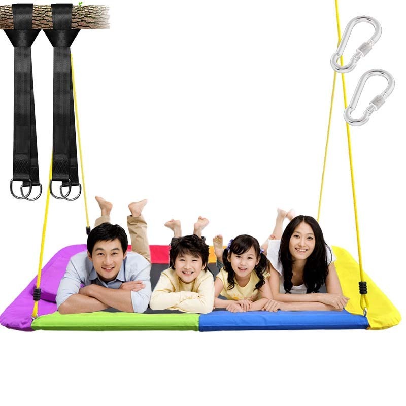 Waterproof 700lb Fabric Large Flying Outdoor Indoor Saucer Hammock Giant Oval Platform Tree Swing For Kids And Adult