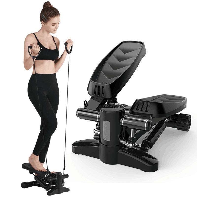 Twist Stepper Machine Fitness Yoga Stair Home Use Exercise Fitness Machine Mini Stepper Exercise Stepper With Resistance Bands