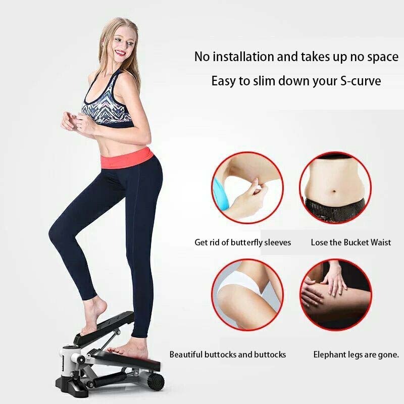 Twist Stepper Machine Fitness Yoga Stair Home Use Exercise Fitness Machine Mini Stepper Exercise Stepper With Resistance Bands